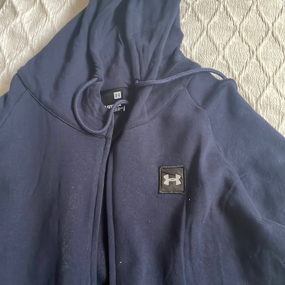 Mens Navy Blue UnderArmour Zip Up